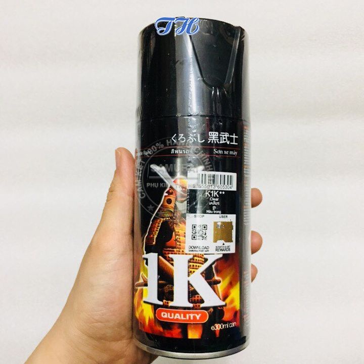Sơn samurai k1k phủ bóng màu trong, sơn xe máy sơn bóng k1k