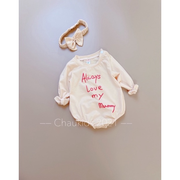 Bộ body bé gái màu trắng màu đỏ, Body đẹp cho bé