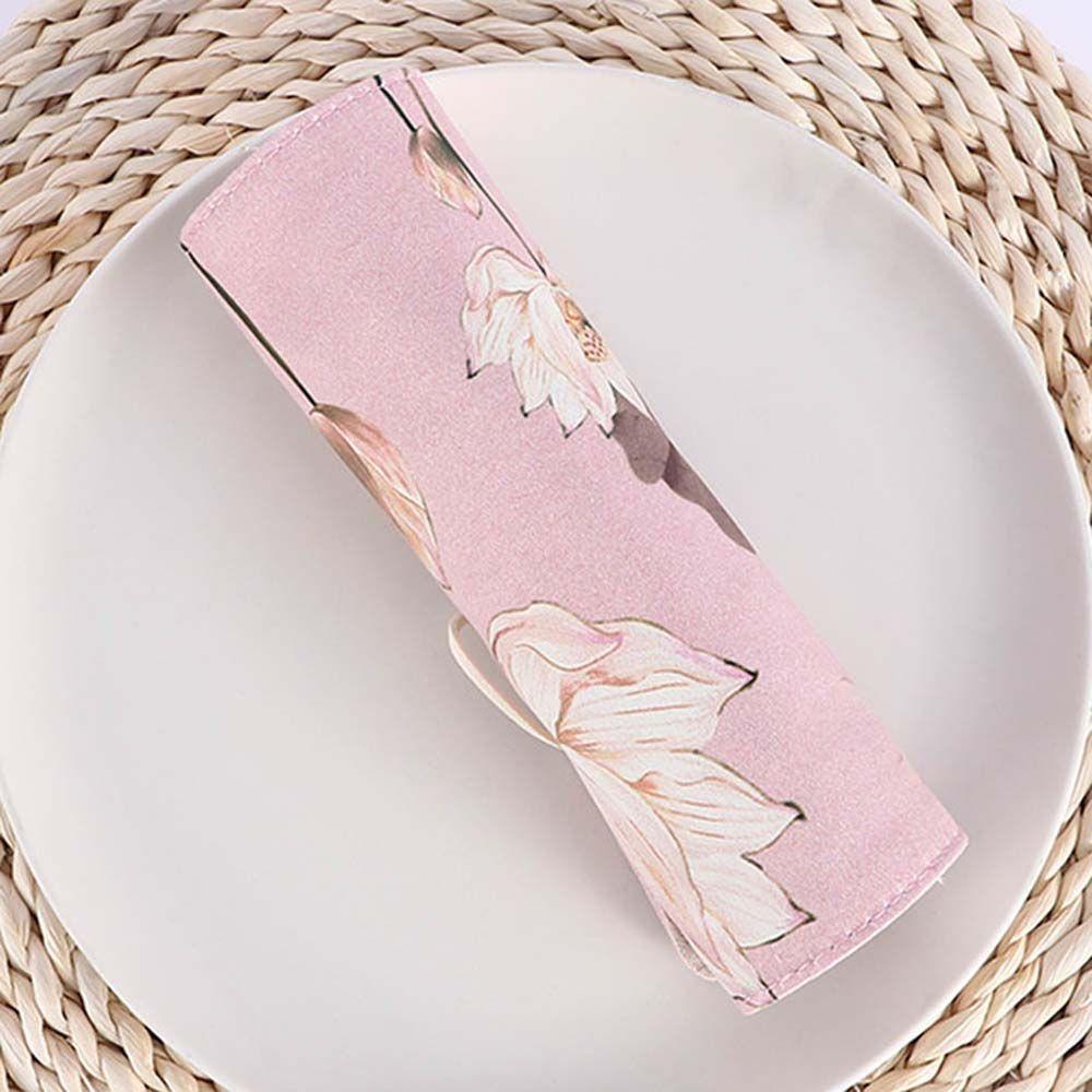 Túi Đựng Bút / Đồ Trang Điểm Sức Chứa Lớn In Họa Tiết Hoa Sen / Chim Hạc Phong Cách Trung Quốc Sang Trọng Tiện Dụng