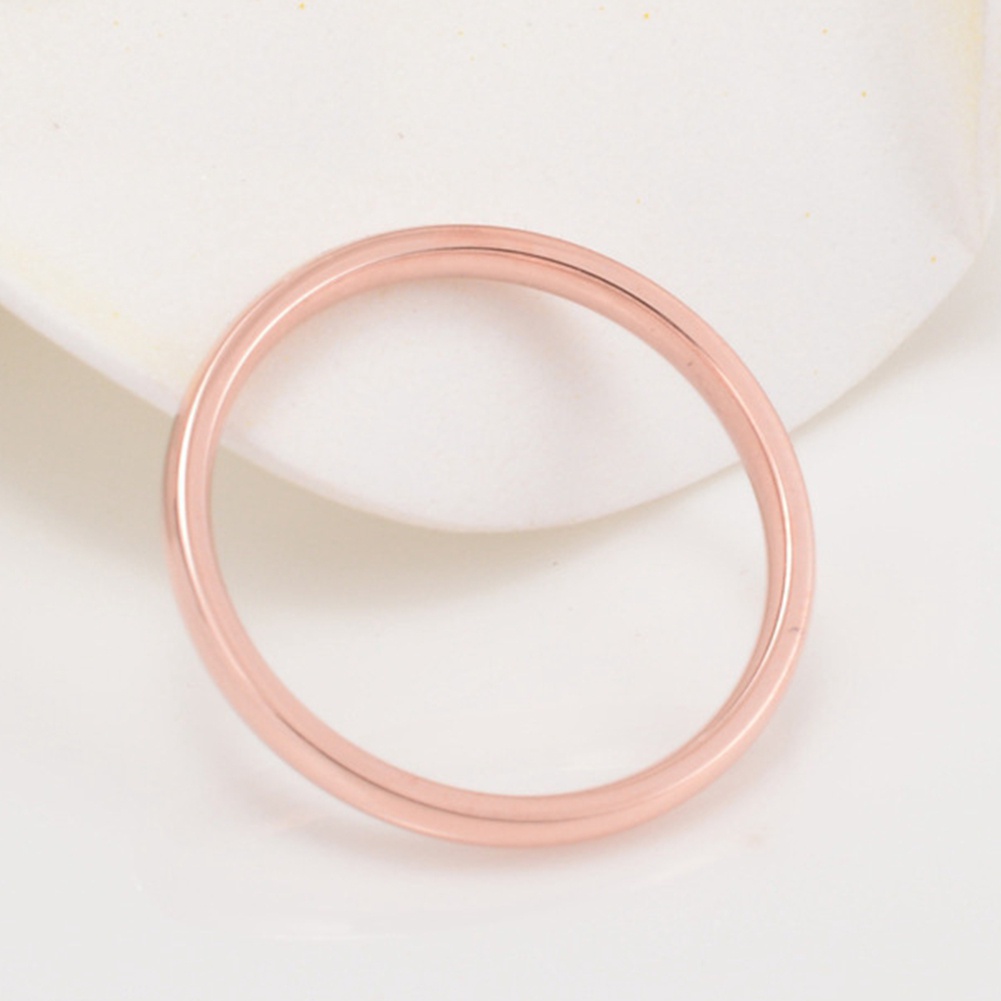 Nhẫn Thép Titan Bóng Mượt Thời Trang Cho Nữ