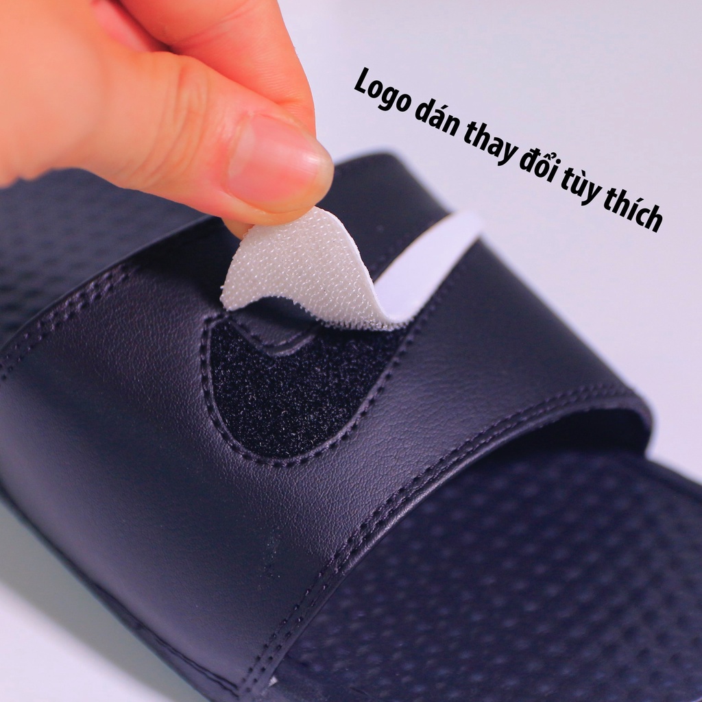 MUA 1 TẶNG 1 - Dép Nữ quai ngang nike benassi logo dán xé 7 màu