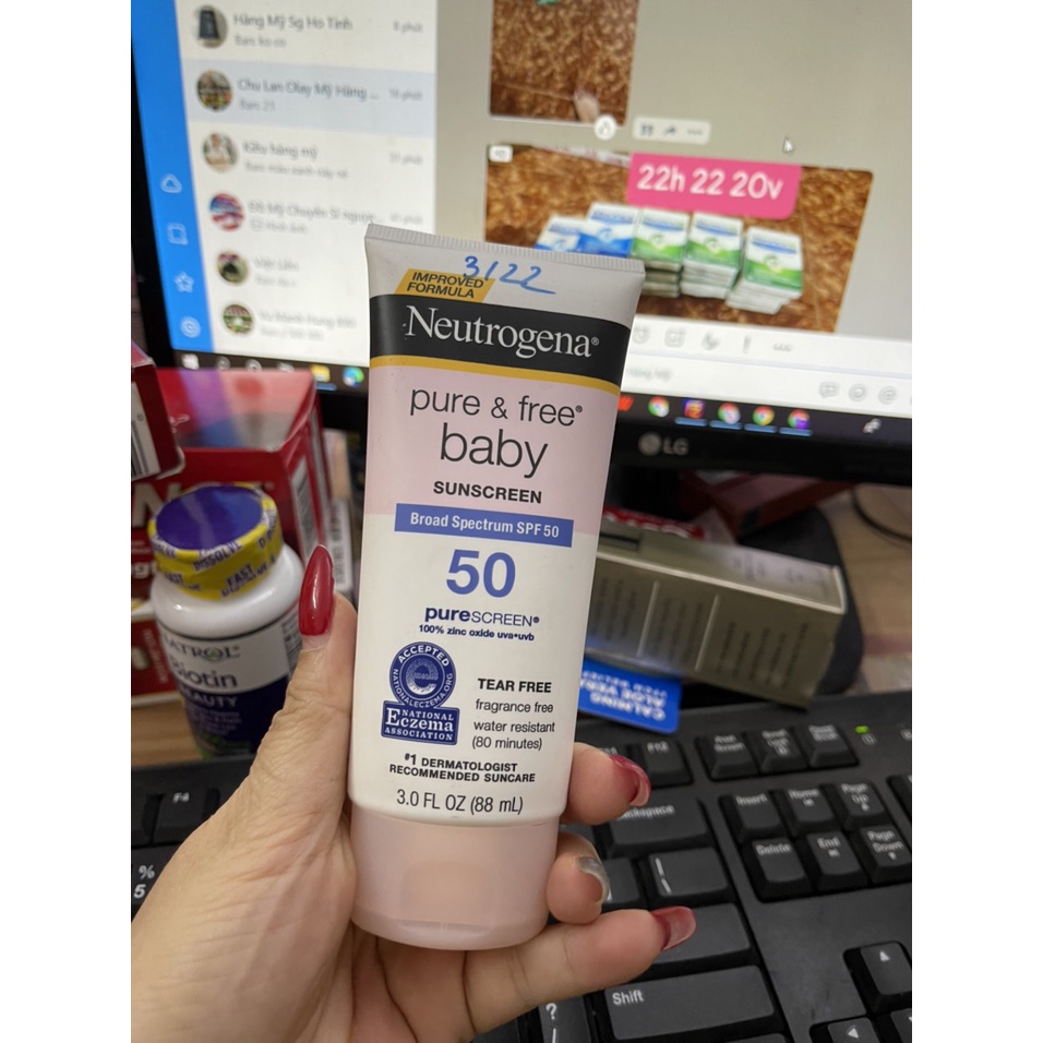 Thanh lý Chống Nắng Neutrogena Pure and Free Baby SPF 50
