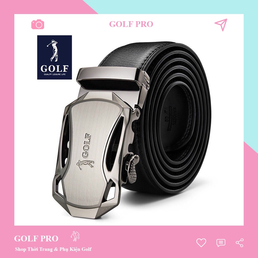 Thắt lưng chơi golf nam chất da PU sang trọng GOLF PRO TL029