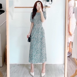 Đầm midi hoa nhí