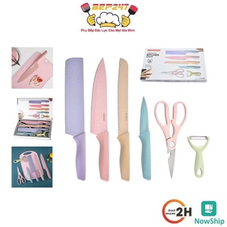BỘ DAO KÉO CAO CẤP (4 dao, 1 kéo, 1 nạo vỏ)