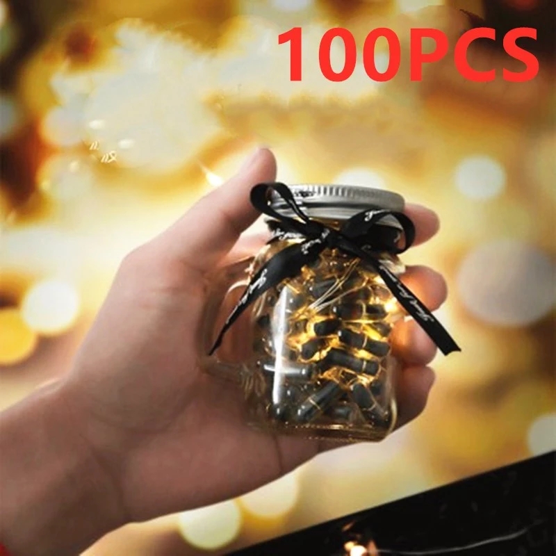 100pcs Expression Message Capsule Valentines Day / Ideas of Love Confessions for Boyfriend Girlfriend  Birthday Wedding
