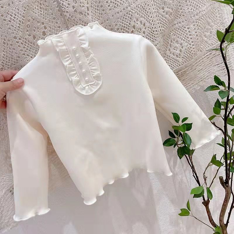 Áo Dệt Kim Cổ Lọ Đính Ngọc Trai Phong Cách Hàn Quốc Cho Nữ