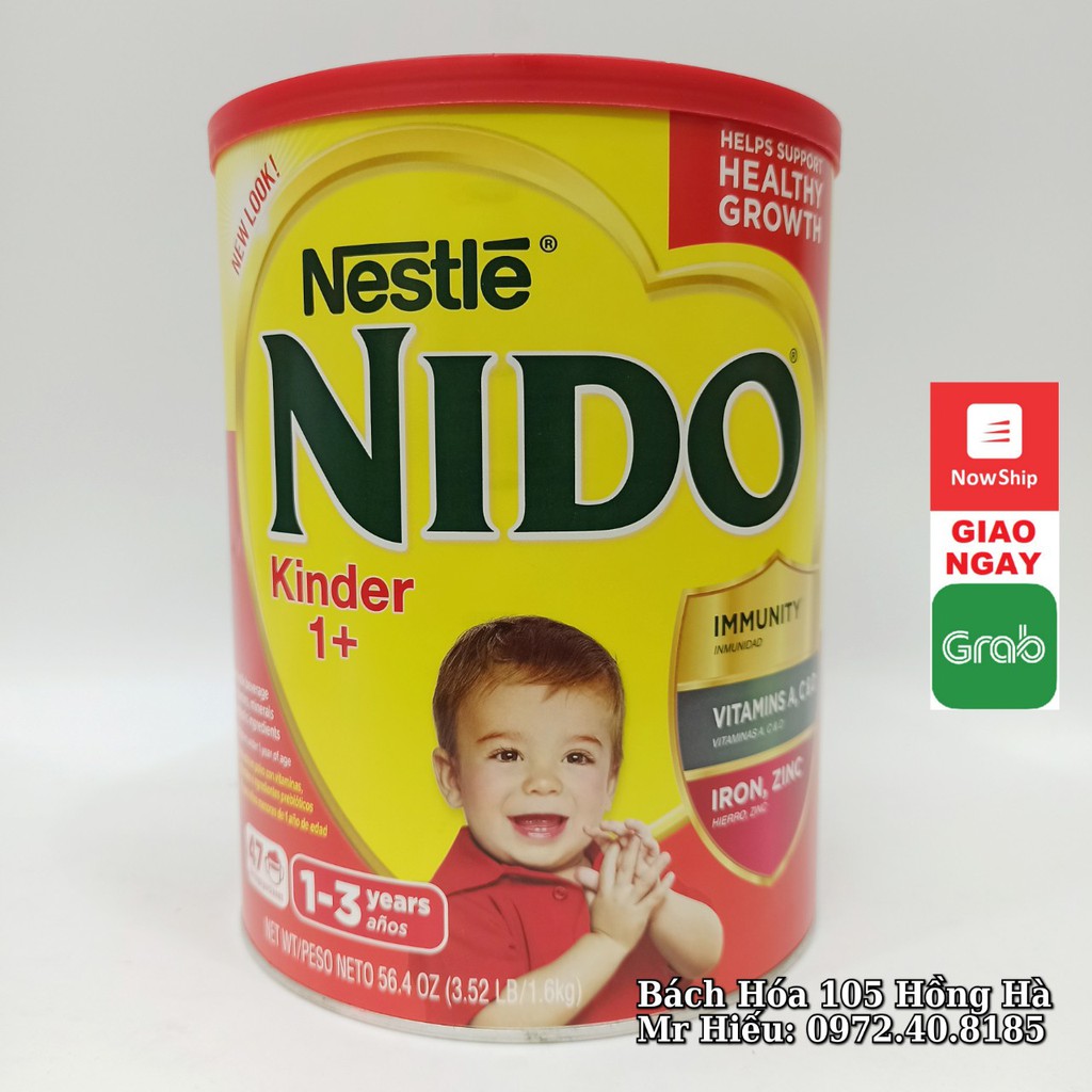 [T9/2022] Sữa Nido nắp đỏ 1,6 kg