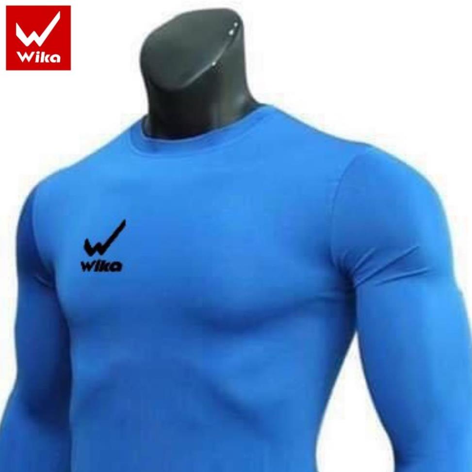 Free Ship - Áo Thể Thao Giữ Nhiệt WIKA Thiết Kế Ôm Body, Chất Cotton Mềm Mịn, Có Độ Co Giãn Thoải Mái Khi Vận Động.