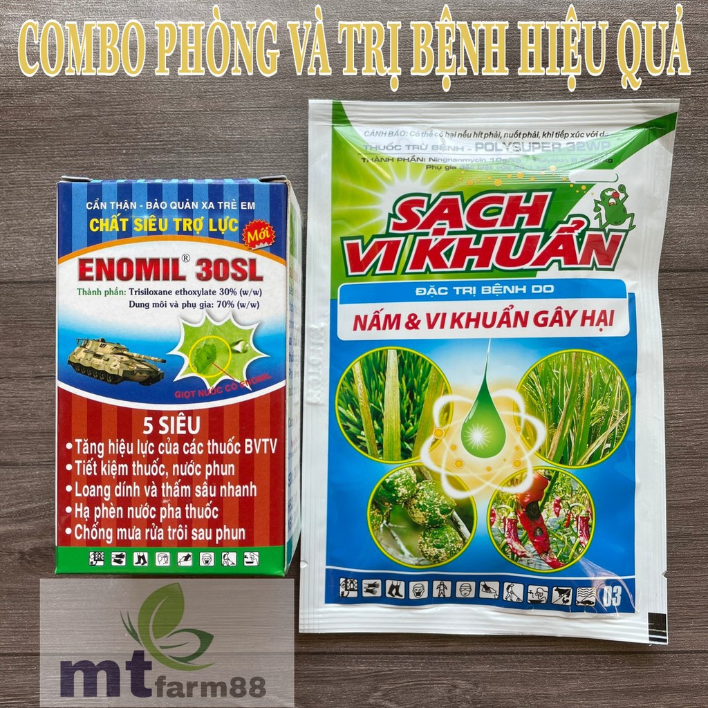 Sạch Vi Khuẩn 25g - POLYSUPER 32WP - Đặc Trị Bệnh Do Nấm Và Vi Khuẩn Gây Hại Trên Các Loại Cây Trồng 25g