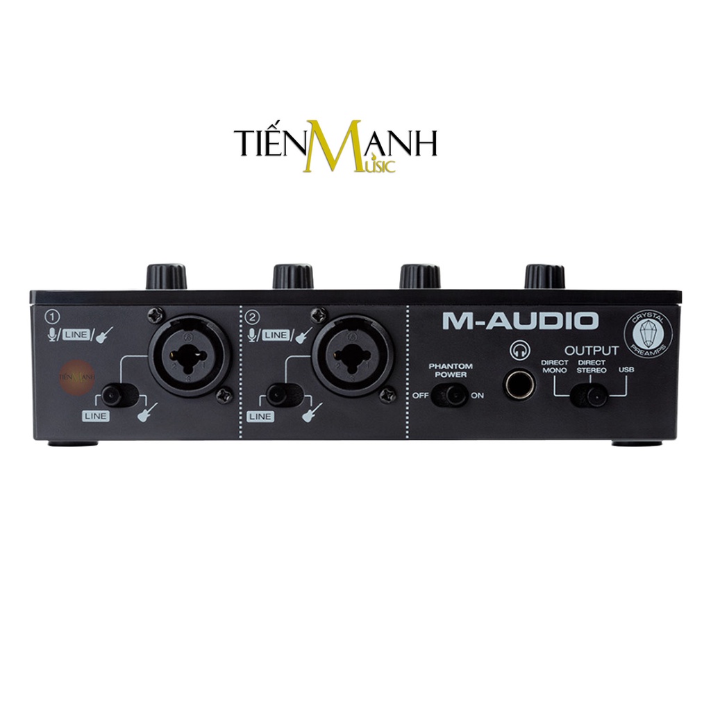 Soundcard M-audio M-Track Duo Bộ Thu Âm, Livestream MAudio MTrack Audio Sound Card M Track
