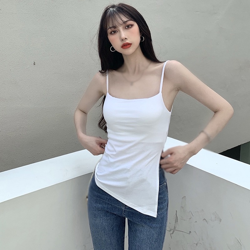 Áo Hai Dây Màu Sắc Đơn Giản Thời Trang Mùa Hè Dành Cho Nữ