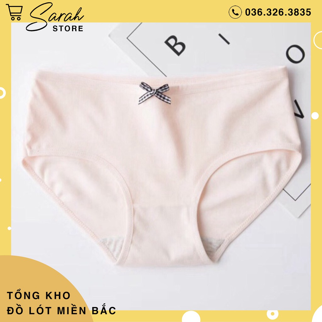 Quần Lót Nữ Cotton Phối Nơ Mềm Mại Mới 012 | BigBuy360 - bigbuy360.vn