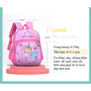 Ba lô mẫu giáo cho bé trai và gái từ 2 đến 5 tuổi có 16 hình