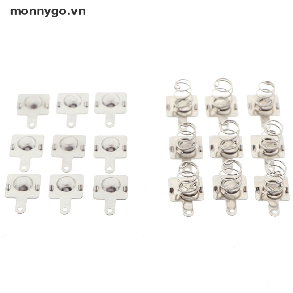 Set 10 Cặp Lò Xo Pin Thay Thế Bằng Kim Loại Dành Cho Pin AA AAA