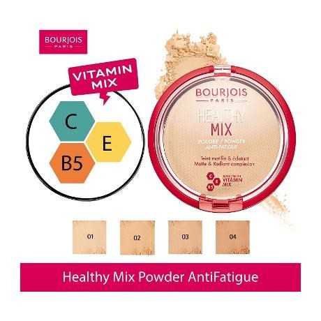 Phấn phủ Bourjois Healthy Mix Powder Anti Fatigue (Bill Anh)