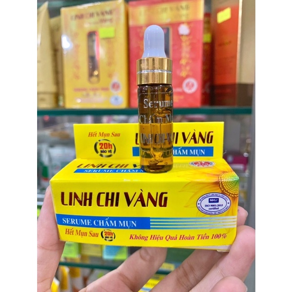 serum chấm mụn Linh chi vàng chai 10G