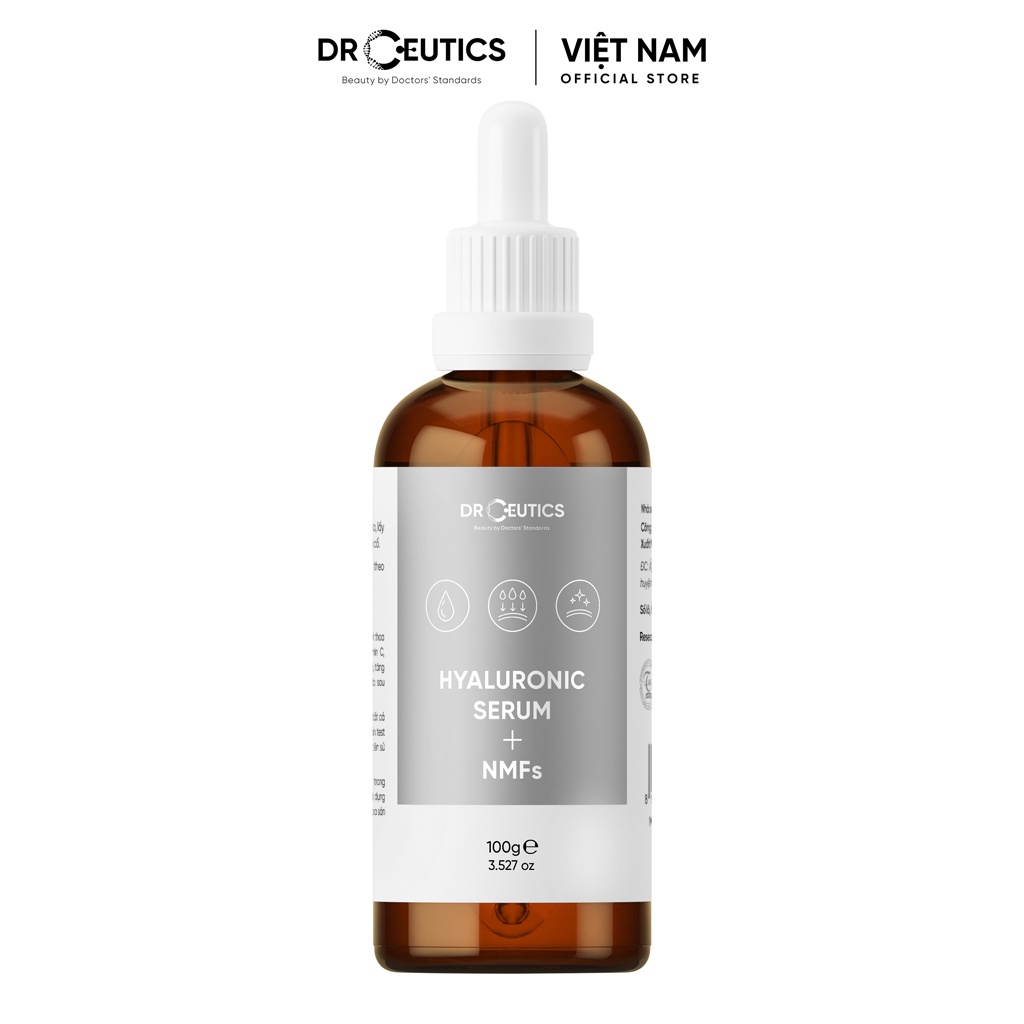 DrCeutics Serum HA Cấp Ẩm Và Căng Bóng Da Hyaluronic Acid + NMFs