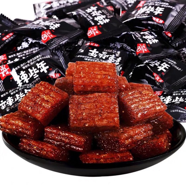 Thịt hổ chay Hồ Nam túi 250g có 36-38 gói nhỏ cay tê siêu ngon250g💥 McFood 💥đồ ăn vặt trung quốc