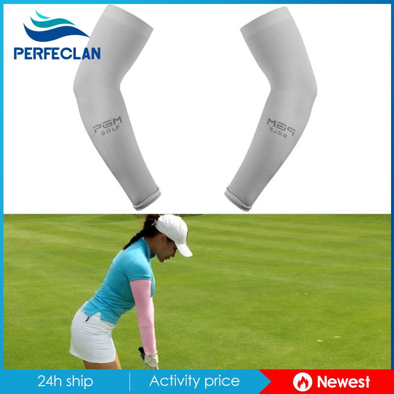 Vỏ Bọc Cánh Tay Chống Tia UV Màu Trắng Tiện Dụng Khi Chơi Golf / Đạp Xe