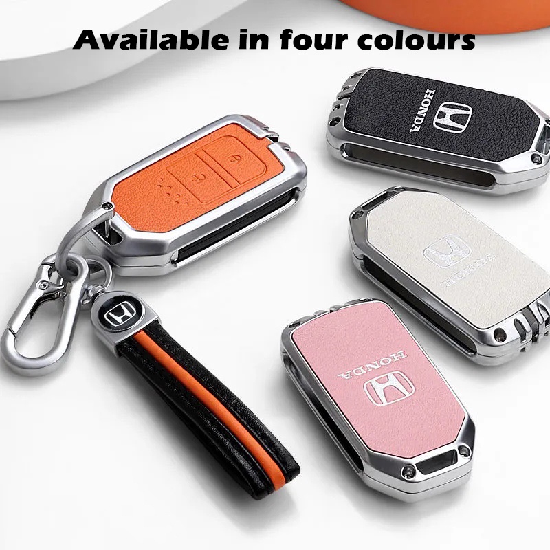 Vỏ Bảo Vệ Chìa Khóa Điều Khiển Từ Xa Bằng Hợp Kim Nhôm Cho Xe Hơi Honda Civic City Jazz Brio BRV