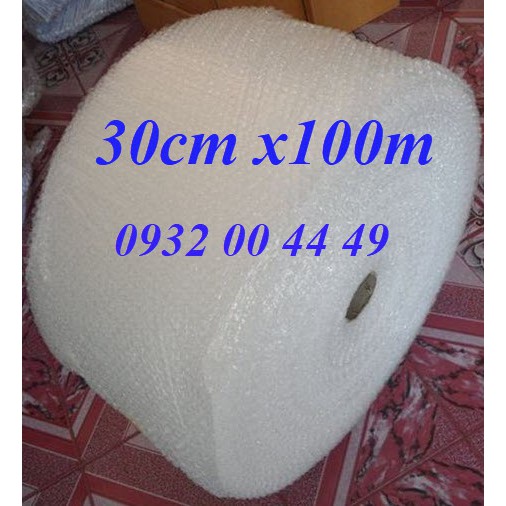 Cuộn Xốp Bong Bóng Khí Cao 30cm Dài 100m