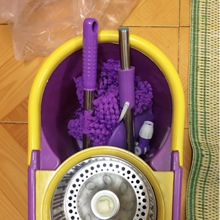 Chổi lau nhà 360 độ lồng inox