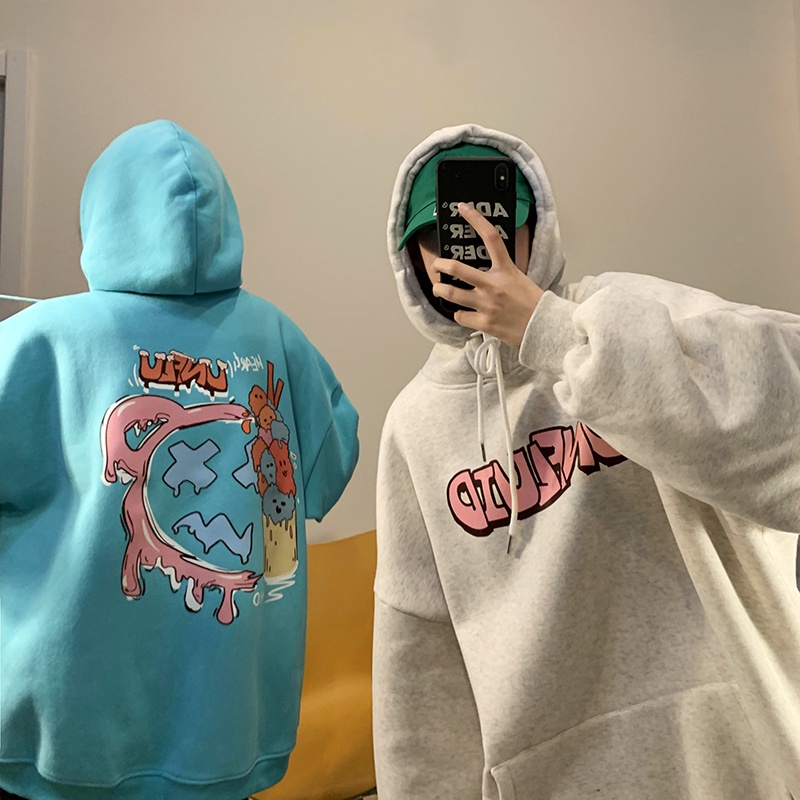 Áo hoodie kiểu dáng năng động thời trang cho nam và nữ