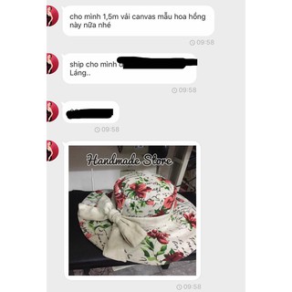 Vải canvas mẫu hoa