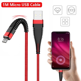 Dây Cáp Sạc Nhanh Micro Usb Dài 1m Cho Android Xiaomi Redmi Note 5 Samsung J5 J7 Pro