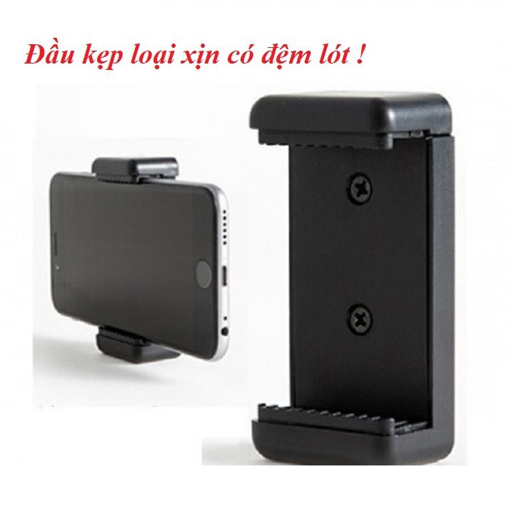 Đầu Kẹp Điện Thoại Loại Xịn Dùng Cho Chân Máy Ảnh, Tripod Ren Chuẩn 1/4