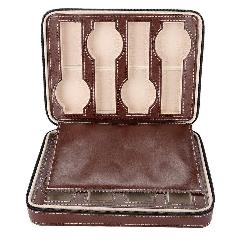 Hộp Đựng Đồng Hồ Đeo Tay 4 / 8 Ngăn Bằng Da PU Cao Cấp