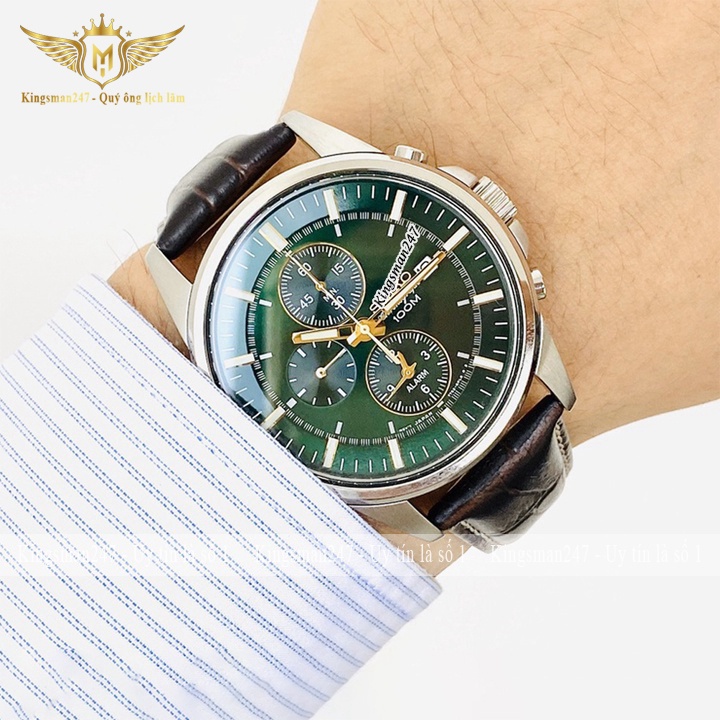 Đồng hồ nam chính hãng Seko dây da đẹp cao cấp, chạy 6 kim , thời trang sang trọng lịch lãm