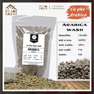 Cà phê nhân xanh Arabica chế biến ướt, cà phê cầu đất, trái chín 100%, cà phê chưa rang