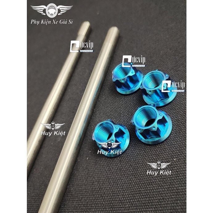 Cốt Trục Bánh Xe Trước Và Sau Kèm Tán Titan Thật GR5 Cho Satria Fi, Raider Fi MS4194