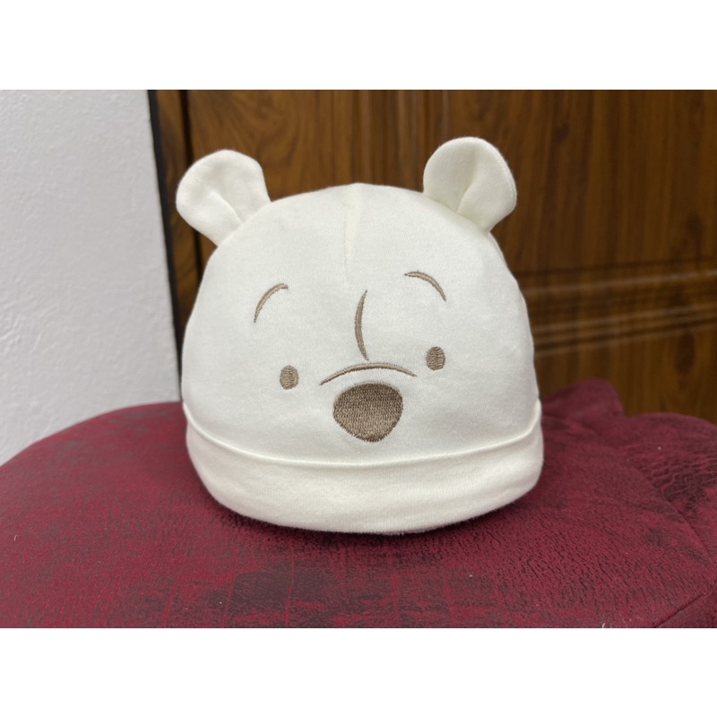 Set mũ sơ sinh hình gấu Pooh cho bé, chất vải cotton mềm mịn, kiểu dáng dễ thương, che thóp ấm cổ, bàn tay cho bé