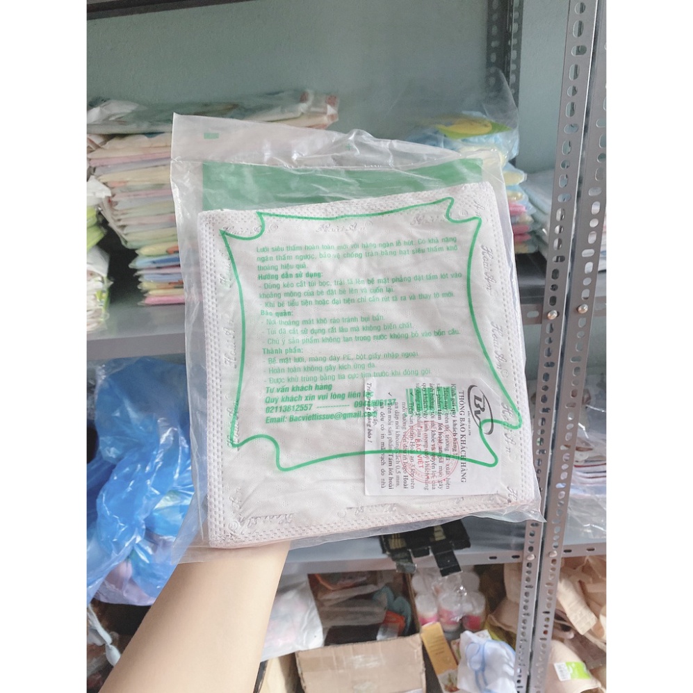 Tấm lót phân xu Hiền Trang, tấm lót chống thấm cho trẻ sơ sinh 3 lớp loại đẹp  A Lá Kids