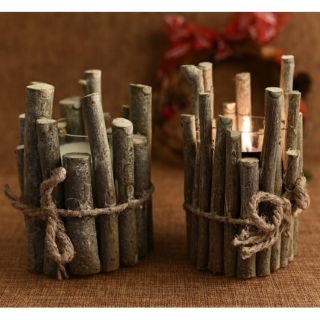 Chân nến khúc gỗ trang trí bàn tiệc cưới gallery
