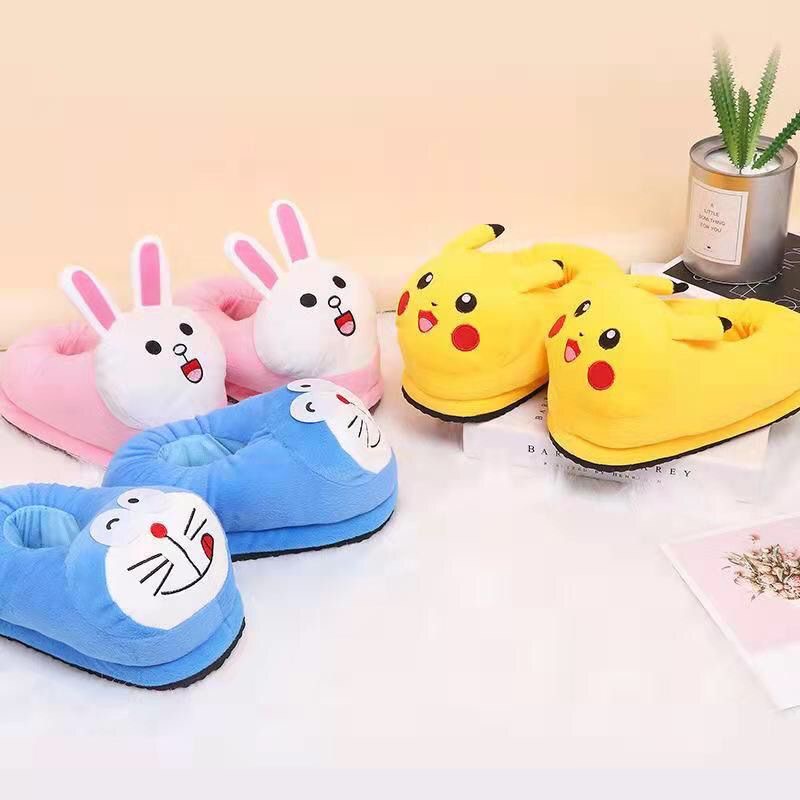 Dép bông mang trong nhà mùa đông siêu dễ thương hình Doremon fullsize từ 25-44 dành cho nam nữ