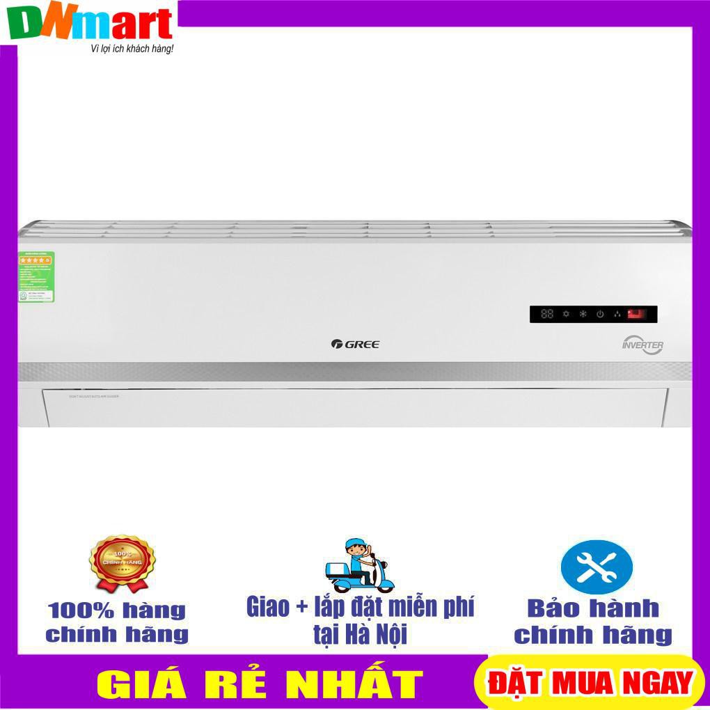 Điều hòa Gree 2 chiều  Inverter 2 HP GWH18WC-K3D9B7N