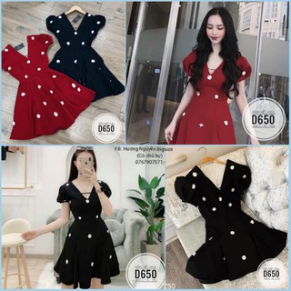 60-90kg bigsize đầm kết hoa d650