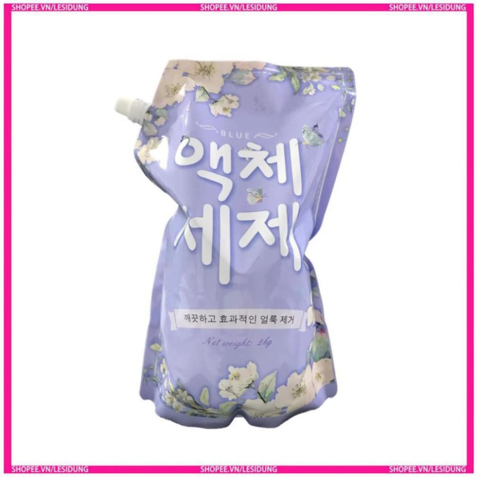 Nước Giặt Blue Dạng Túi Hương Thảo Mộc Tươi Mát Hàn Quốc - Chính Hãng Túi Nặng 2Kg