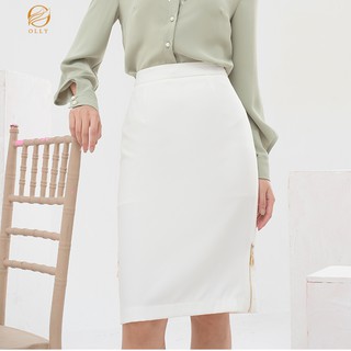 Chân váy ôm 2 lớp 2 khóa OLLY_OCV19.022