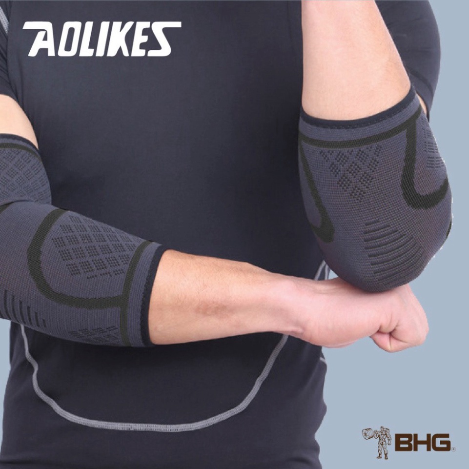 Xỏ khuỷu tay- Đai khuỷu tay Aolikes ĐenSport (1 Đôi)