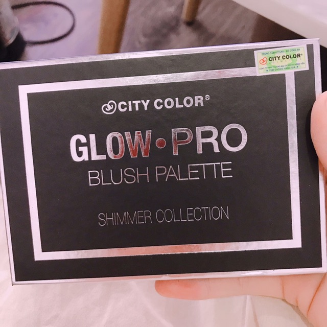 Má Hồng 6 Ô CITYCOLOR Glow Pro Shimmer Collection
