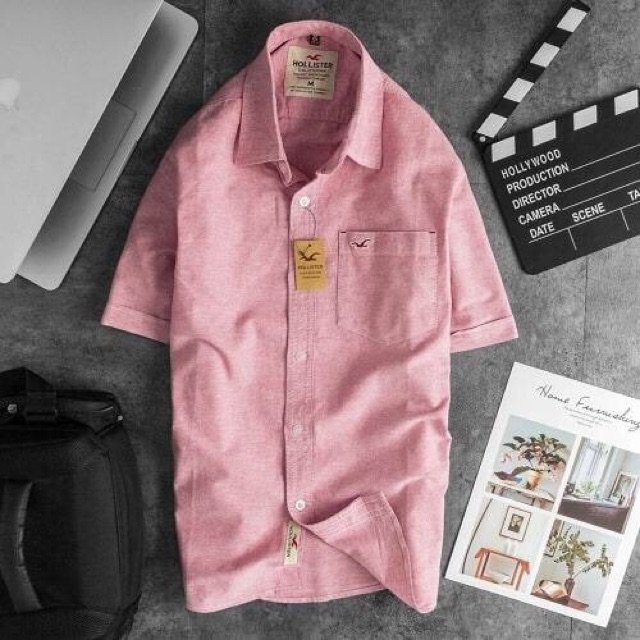 ÁO SƠ MI NAM TRƠN HOLLISTER