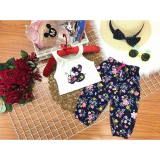 Freeship 99k TQ_Bộ cotton bé gái và nước hoa