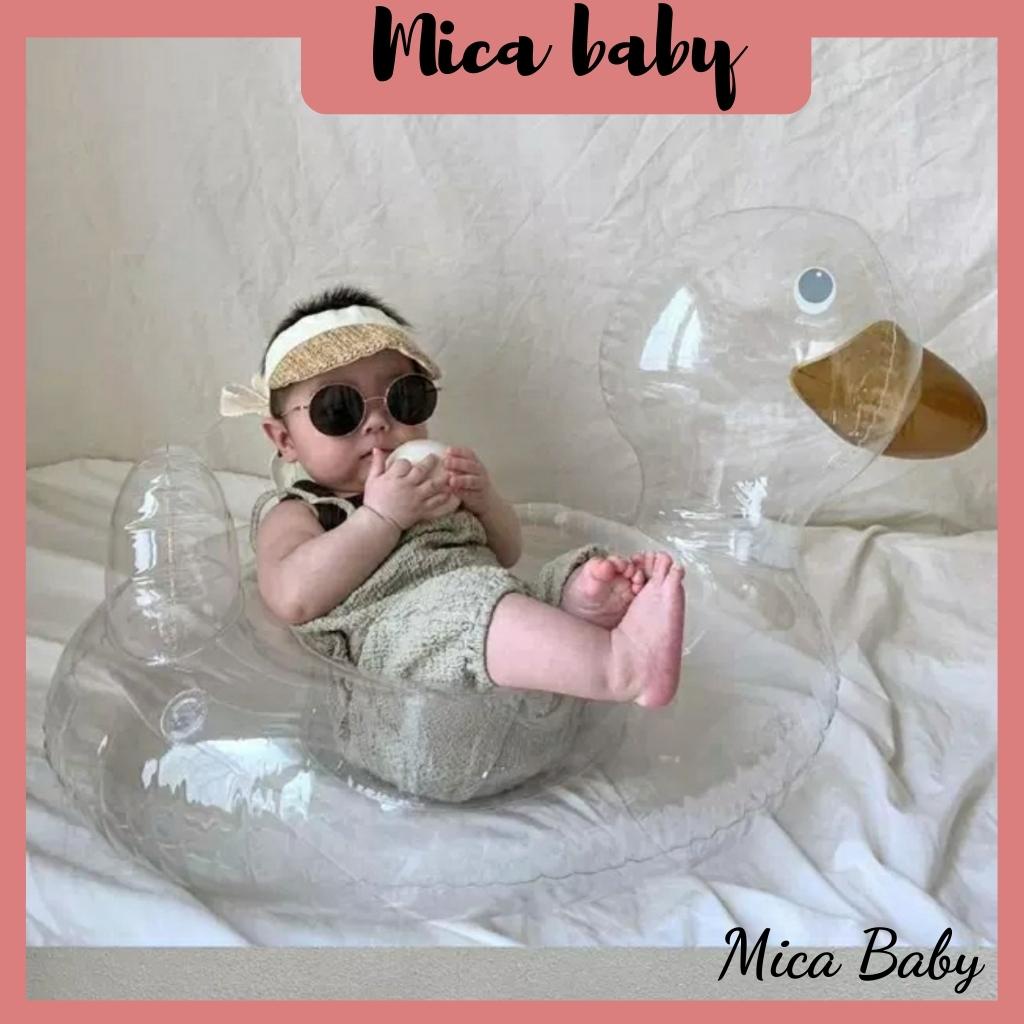 Phao bơi cho bé tập bơi hình con vịt dễ thương Mica baby PB04