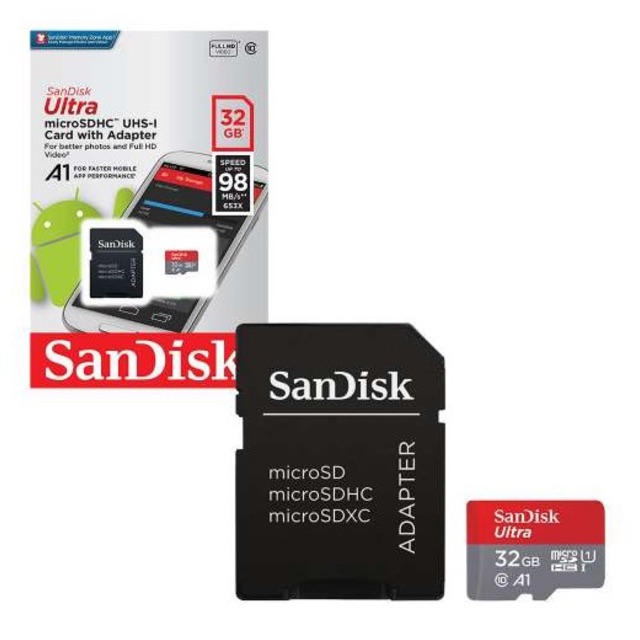 Thẻ nhớ SANDISK 32gb tốc độ cao 98Mb/s | BigBuy360 - bigbuy360.vn