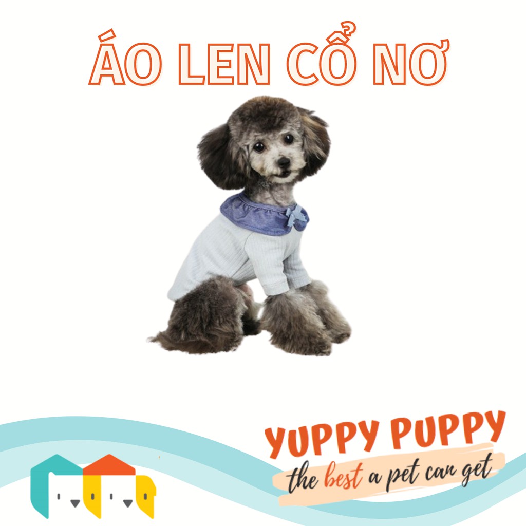 Cheepet Áo len cổ nơ cho chó mèo / Thú cưng